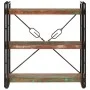 3-height iron and recycled wood shelf 77x30x80cm by vidaXL, Bookcases and shelves - Ref: Foro24-351109, Price: 126,19 €, Disc...