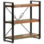 3-height iron and recycled wood shelf 77x30x80cm by vidaXL, Bookcases and shelves - Ref: Foro24-351109, Price: 126,19 €, Disc...