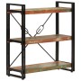3-height iron and recycled wood shelf 77x30x80cm by vidaXL, Bookcases and shelves - Ref: Foro24-351109, Price: 138,18 €, Disc...