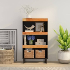 Solid acacia wood auxiliary cabinet 60x33x107 cm by vidaXL, Nightstands - Ref: Foro24-352890, Price: 67,86 €, Discount: %