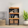 Beistellschrank aus massivem Akazienholz, 60 x 33 x 107 cm von vidaXL, Nachttische - Ref: Foro24-352890, Preis: 67,86 €, Raba...