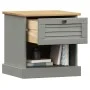 VIGO Nachttisch aus massivem Kiefernholz grau 42x35x42 cm von vidaXL, Nachttische - Ref: Foro24-353156, Preis: 41,59 €, Rabat...
