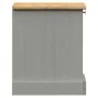 VIGO Nachttisch aus massivem Kiefernholz grau 42x35x42 cm von vidaXL, Nachttische - Ref: Foro24-353156, Preis: 41,59 €, Rabat...