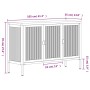 Black glass and steel sideboard 105x35x70 cm by vidaXL, Sideboards - Ref: Foro24-353002, Price: 223,27 €, Discount: %
