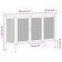 Black glass and steel sideboard 105x35x70 cm by vidaXL, Sideboards - Ref: Foro24-353002, Price: 232,38 €, Discount: %