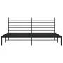 Estructura de cama con cabecero metal negro 193x203 cm de vidaXL, Camas y somieres - Ref: Foro24-352325, Precio: 109,53 €, De...