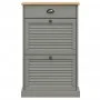 VIGO Schuhregal aus massivem grauem Kiefernholz 60x35x96 cm von vidaXL, Schuhregale und Schuhorganisatoren - Ref: Foro24-3531...