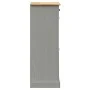 VIGO Schuhregal aus massivem grauem Kiefernholz 60x35x96 cm von vidaXL, Schuhregale und Schuhorganisatoren - Ref: Foro24-3531...