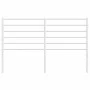 Cabecero de metal blanco 120 cm de vidaXL, Cabeceros y pies de cama - Ref: Foro24-352399, Precio: 27,66 €, Descuento: %