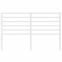 White metal headboard 120 cm by vidaXL, Headboards and footboards - Ref: Foro24-352399, Price: 28,12 €, Discount: %
