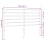 Kopfteil aus weißem Metall, 120 cm von vidaXL, Kopf- und Fußteile - Ref: Foro24-352399, Preis: 28,12 €, Rabatt: %