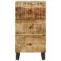 Sideboard with 3 iron drawers solid mango wood 40x33.5x75 cm by vidaXL, Sideboards - Ref: Foro24-352905, Price: 130,09 €, Dis...
