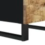 Sideboard with 3 iron drawers solid mango wood 40x33.5x75 cm by vidaXL, Sideboards - Ref: Foro24-352905, Price: 130,09 €, Dis...