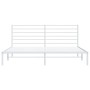 Bettgestell aus weißem Metall mit Kopfteil 200x200 cm von vidaXL, Betten und Lattenroste - Ref: Foro24-352375, Preis: 108,75 ...