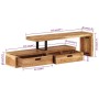 TV-Schrank aus massivem Akazienholz von vidaXL, TV-Möbel - Ref: Foro24-351780, Preis: 244,47 €, Rabatt: %