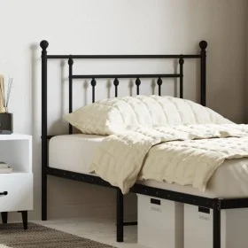 Kopfteil aus schwarzem Metall, 90 cm von vidaXL, Kopf- und Fußteile - Ref: Foro24-353565, Preis: 32,71 €, Rabatt: %
