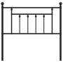 Cabecero de metal negro 90 cm de vidaXL, Cabeceros y pies de cama - Ref: Foro24-353565, Precio: 33,36 €