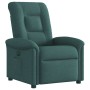 Sillón reclinable eléctrico tela verde oscuro