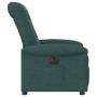 Sillón reclinable eléctrico tela verde oscuro