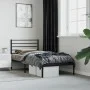 Bettgestell mit schwarzem Metallkopfteil 75x190 cm von vidaXL, Betten und Lattenroste - Ref: Foro24-352309, Preis: 56,62 €, R...