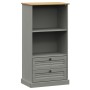 VIGO Bücherregal aus massivem grauem Kiefernholz 60x35x114,5 cm von vidaXL, Bücherregale und Regale - Ref: Foro24-353186, Pre...