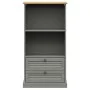 Librería VIGO madera maciza de pino gris 60x35x114,5 cm de vidaXL, Librerías y estanterías - Ref: Foro24-353186, Precio: 138,...