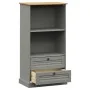 Librería VIGO madera maciza de pino gris 60x35x114,5 cm de vidaXL, Librerías y estanterías - Ref: Foro24-353186, Precio: 138,...