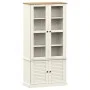 VIGO Vitrine mit Vitrine Kiefer massiv weiß 85x35x170 cm von vidaXL, Bücherregale und Regale - Ref: Foro24-353194, Preis: 315...