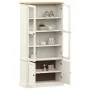 VIGO Vitrine mit Vitrine Kiefer massiv weiß 85x35x170 cm von vidaXL, Bücherregale und Regale - Ref: Foro24-353194, Preis: 315...