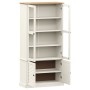 VIGO Vitrine mit Vitrine Kiefer massiv weiß 85x35x170 cm von vidaXL, Bücherregale und Regale - Ref: Foro24-353194, Preis: 309...