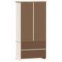 VIGO Vitrine mit Vitrine Kiefer massiv weiß 85x35x170 cm von vidaXL, Bücherregale und Regale - Ref: Foro24-353194, Preis: 309...