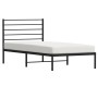 Bettgestell mit schwarzem Metallkopfteil 107x203 cm von vidaXL, Betten und Lattenroste - Ref: Foro24-352315, Preis: 77,00 €, ...