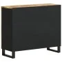 Sideboard with 2 solid mango wood doors 90x33x75 cm by vidaXL, Sideboards - Ref: Foro24-352925, Price: 196,64 €, Discount: %
