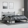 Bed frame with black metal headboard 183x213 cm by vidaXL, Beds and slatted bases - Ref: Foro24-353542, Price: 116,01 €, Disc...
