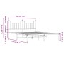 Bed frame with black metal headboard 183x213 cm by vidaXL, Beds and slatted bases - Ref: Foro24-353542, Price: 116,01 €, Disc...