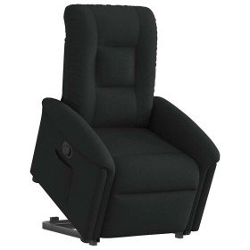 Sillón reclinable elevable tela negro Sillón reclinable elevable tela negro