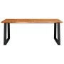 Dining table with live edge made of solid acacia wood 200x90x75cm by vidaXL, Kitchen and dining tables - Ref: Foro24-353292, ...