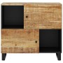 Aparador con 2 puertas madera maciza de mango 80x33x75 cm de vidaXL, Aparadores - Ref: Foro24-352921, Precio: 154,21 €