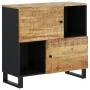 Sideboard with 2 doors solid mango wood 80x33x75 cm by vidaXL, Sideboards - Ref: Foro24-352921, Price: 150,94 €, Discount: %