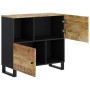 Aparador con 2 puertas madera maciza de mango 80x33x75 cm de vidaXL, Aparadores - Ref: Foro24-352921, Precio: 154,21 €