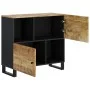Sideboard with 2 doors solid mango wood 80x33x75 cm by vidaXL, Sideboards - Ref: Foro24-352921, Price: 150,94 €, Discount: %