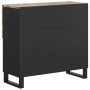 Aparador con 2 puertas madera maciza de mango 80x33x75 cm de vidaXL, Aparadores - Ref: Foro24-352921, Precio: 154,21 €