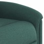 Sillón reclinable elevable tela verde oscuro