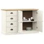 VIGO sideboard with drawers solid white pine wood 113x40x75cm by vidaXL, Sideboards - Ref: Foro24-353188, Price: 212,02 €, Di...