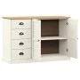 VIGO Sideboard mit Schubladen aus massivem weißem Kiefernholz 113x40x75cm von vidaXL, Sideboards - Ref: Foro24-353188, Preis:...