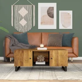 Solid mango wood and plywood coffee table 100x54x40 cm by vidaXL, Coffee table - Ref: Foro24-351953, Price: 149,50 €, Discoun...