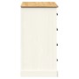 VIGO sideboard with drawers solid white pine wood 113x40x75cm by vidaXL, Sideboards - Ref: Foro24-353188, Price: 215,31 €, Di...