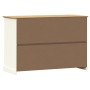 VIGO sideboard with drawers solid white pine wood 113x40x75cm by vidaXL, Sideboards - Ref: Foro24-353188, Price: 215,31 €, Di...