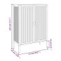 Aparador alto vidrio y acero negro 75x35x105 cm de vidaXL, Aparadores - Ref: Foro24-353003, Precio: 193,04 €, Descuento: %