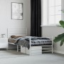 Metal bed frame with headboard and footboard white 80x200 cm by vidaXL, Beds and slatted bases - Ref: Foro24-352377, Price: 6...